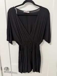 Blue Blush Black Romper - NWOT